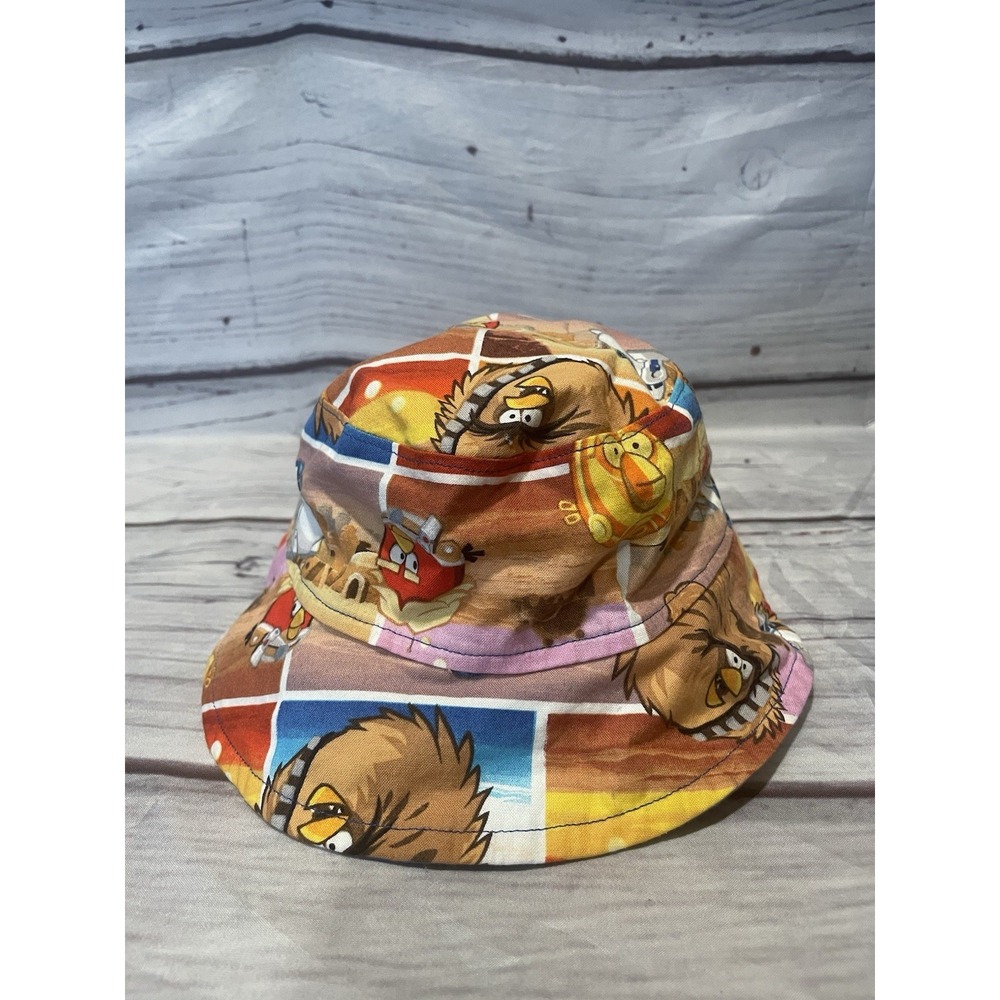 Angry Birds Bucket Hat Baby Toddler Sun Hat Red Blue Cartoon Characters X